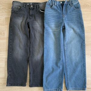 Wonder Nation Kids Relaxed Jeans in Black and Verdusa Boys Baggy Jeans Size 10